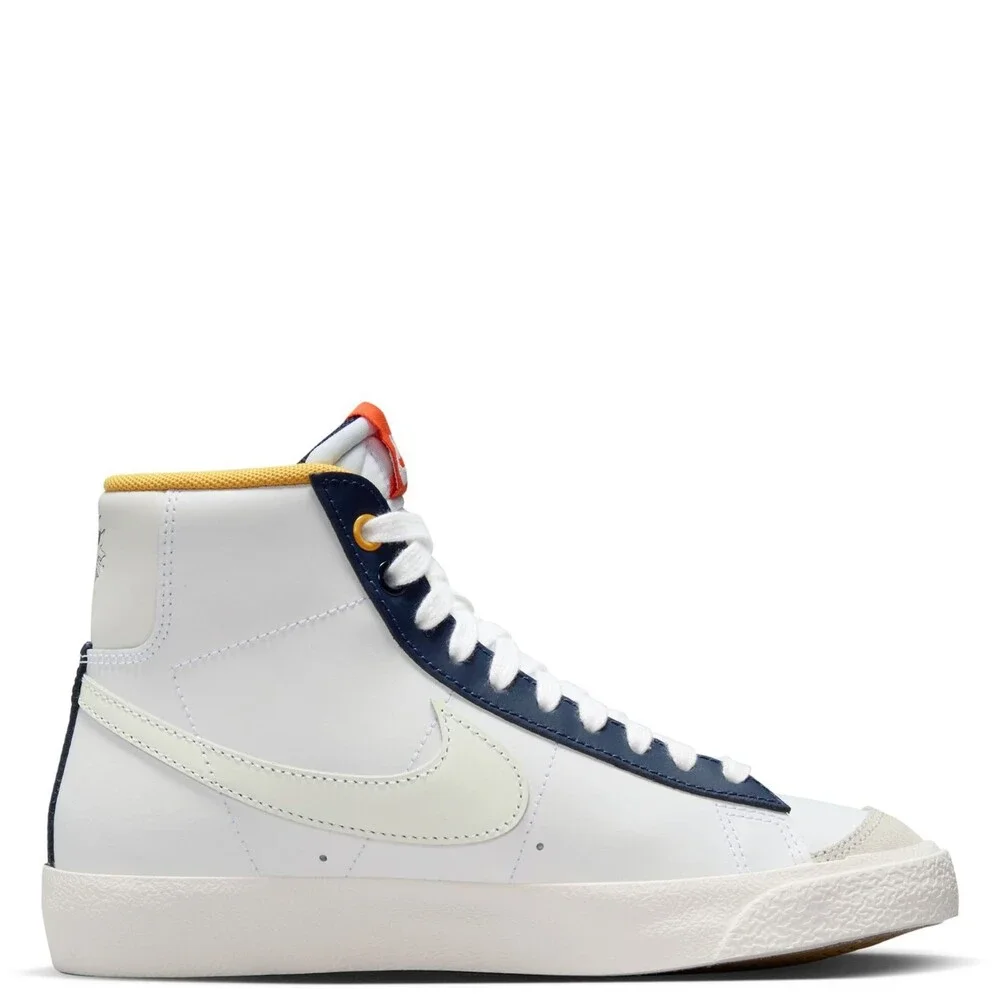 Nike Blazer Mid '77 FN6966-100 Sneaker Kids 7 White Navy Lifestyle Shoes RHS8235 - Picture 9 of 15